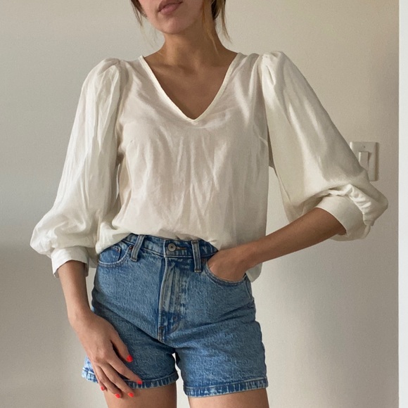 A New Day White Puff Sleeve - Picture 2 of 5